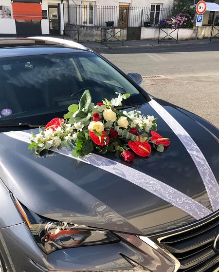 Décoration de votre voiture de mariage avec des fleurs : contactez ...